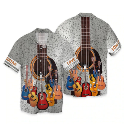 3D Full Print T Shirt For Guitarist, Gift For Guitar Lover, Guitar Sublimation Shirt Hoodie, Love Guitars 3D Bomber TO0205