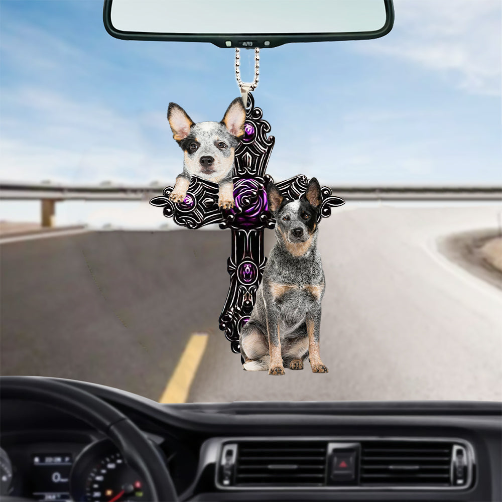 Heeler Pray For God Car Hanging Ornament Dog Pray For God Ornament Lasfour OO0723