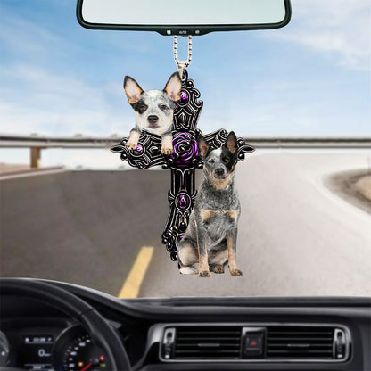 Heeler Pray For God Car Hanging Ornament Dog Pray For God Ornament Lasfour OO0723