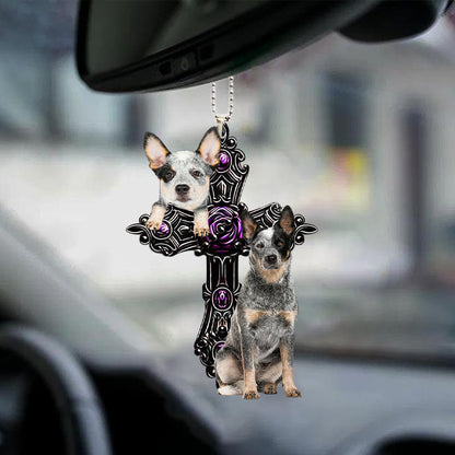 Heeler Pray For God Car Hanging Ornament Dog Pray For God Ornament Lasfour OO0723