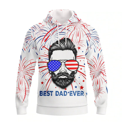 Independence Day Is Coming Best Dad Ever 3D Full Print Shirts Hoodie, Best Dad Shirt 4Th July American Tee Shirt TO0147