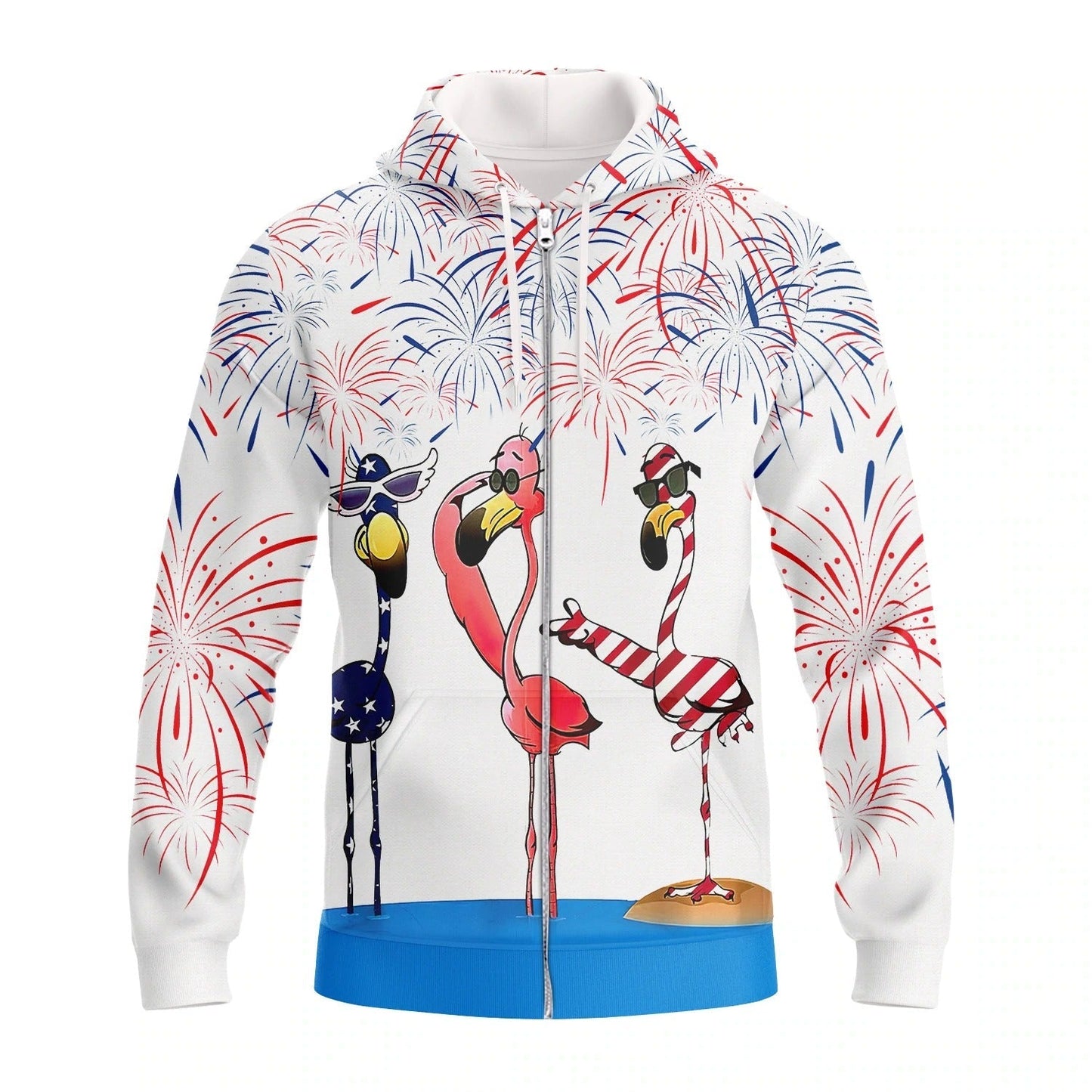 Independence Day Is Coming Flamingo 3D All Over Printing Shirts Bomber 3D Hoodie Pride American Strong TO0145