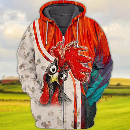 3D Farmer Shirt For Chicken Lover Rooster Full Print Shirts Farmer Gifts TO1917