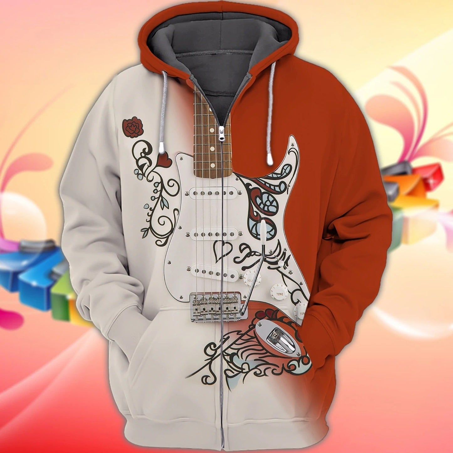 3D All Over Print Hoodie Shirt For Guitar Lovers, Sublimation Guitar Shirts For Men And Woman TO0183