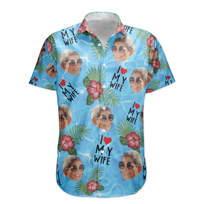 I Love My Wife Summer Vacation For Husband - Personalized Hawaiian Shirt HA0082