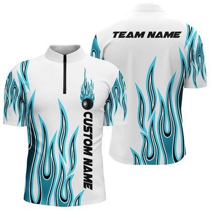 Personalized Flame Bowling Shirts For Men And Women, Multi Color Bowling Jersey Shirt for Bowler SO0999