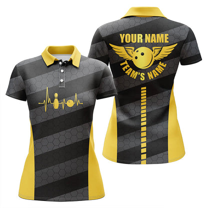 Women Bowling Sleeveless Polo Shirts Custom Bowling Team Shirts For Bowlers, Idea Gift for Bowling Lover SO1366