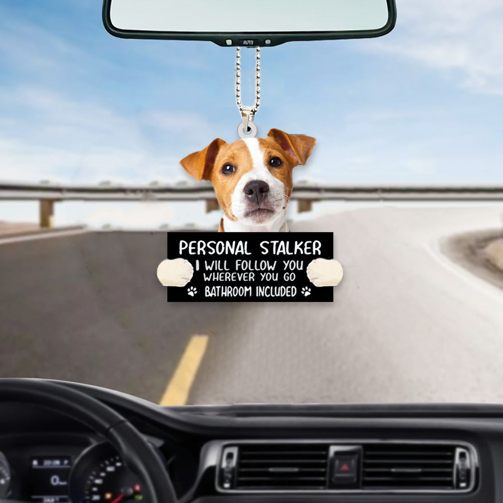 Jack Russell Terrier Personal Stalker Car Hanging Ornament Dog Ornaments OO1013