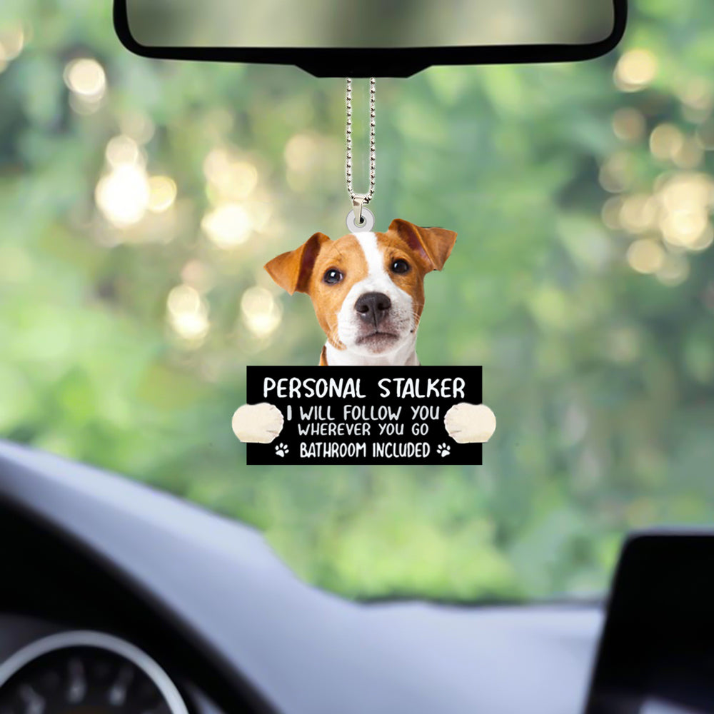 Jack Russell Terrier Personal Stalker Car Hanging Ornament Dog Ornaments OO1013