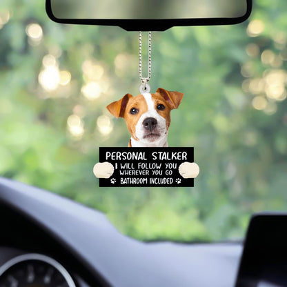 Jack Russell Terrier Personal Stalker Car Hanging Ornament Dog Ornaments OO1013