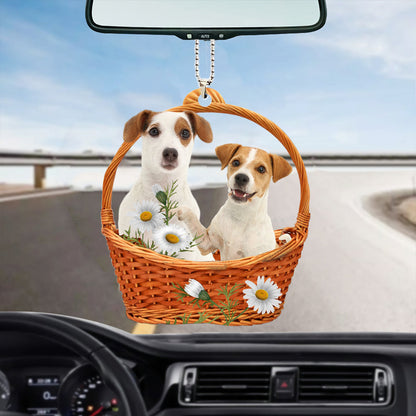 Beautiful Jack Russell Terrier God'S Present Car Hanging Ornament OO0941