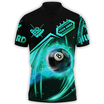 3D All Over Print Billiard Polo Shirt, Rock Strike Billiard Unisex Shirt, Billiard Gift For Him, Billiard Uniform SO0611