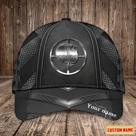 Personalized Name Turkey Hunting Cap NDB05, Birthday Gift Father's Day Gift For Grandpa Dad Husband Son CA0273