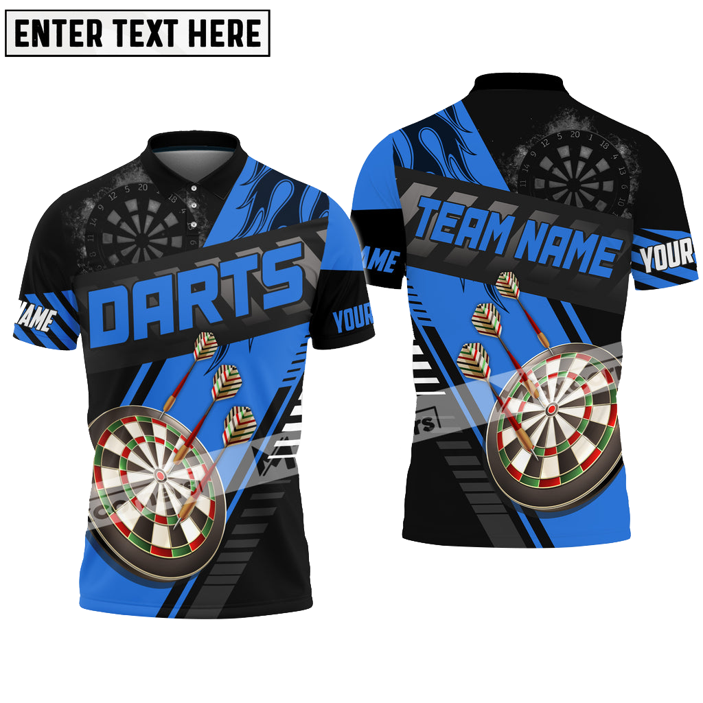 Darts Color Options Personalized Name, Team Name 3D Polo Shirt, Dartboard Multicolor Shirt DMO0245