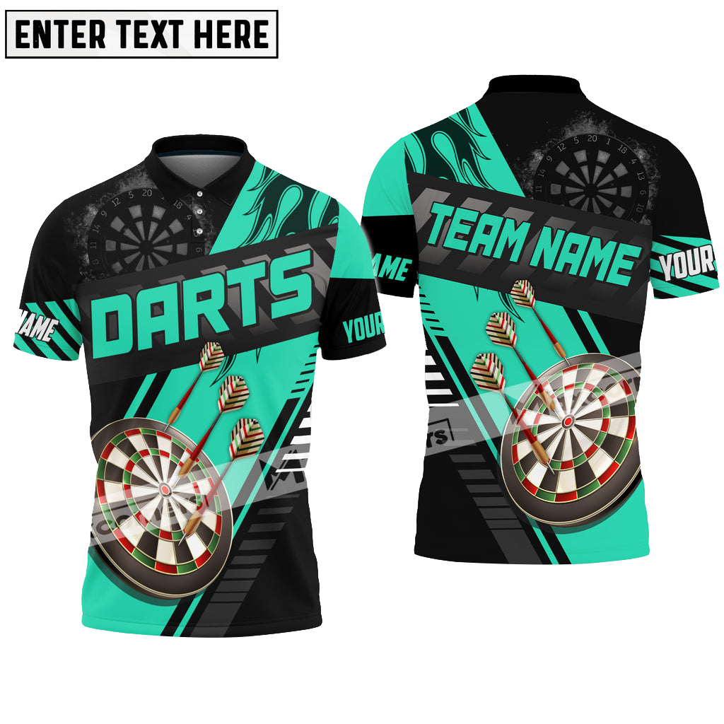 Darts Color Options Personalized Name, Team Name 3D Polo Shirt, Dartboard Multicolor Shirt DMO0245