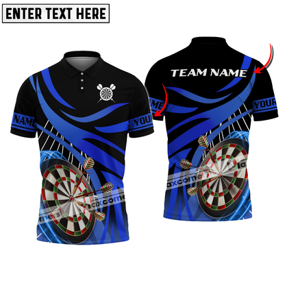 Darts Color Options Personalized Name Team Name 3D Polo Shirt, Unique Shirt for Dart Enthusiasts and Teams DMO0246