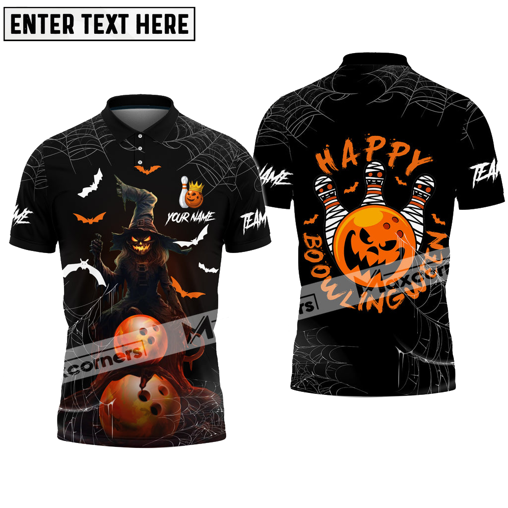 Bowling Halloween Happy Bowlingween Multicolor Option Customized Name & Team Name 3D Shirt BO0403