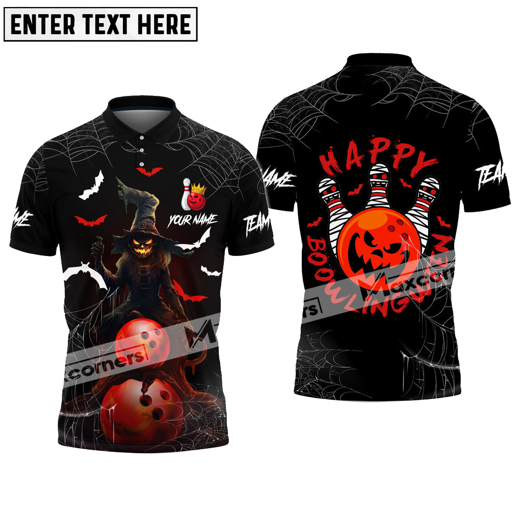 Bowling Halloween Happy Bowlingween Multicolor Option Customized Name & Team Name 3D Shirt BO0403