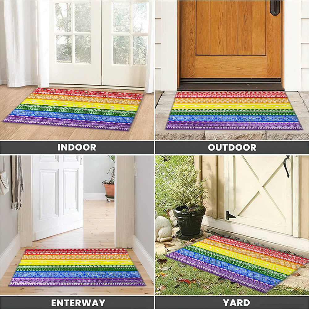 Lgbt Pride Rainbow Gay Doormat, Doormat Pride Month Gift LO1225