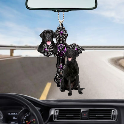 Labrador Retriever Pray For God Car Hanging Ornament Dog Pray For God Ornament Lasfour OO0726