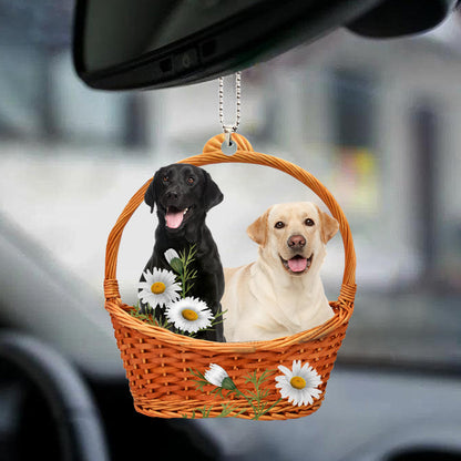 Labrador Retriever God'S Present Car Hanging Ornament Dog Ornament For Christmas Tree OO0912