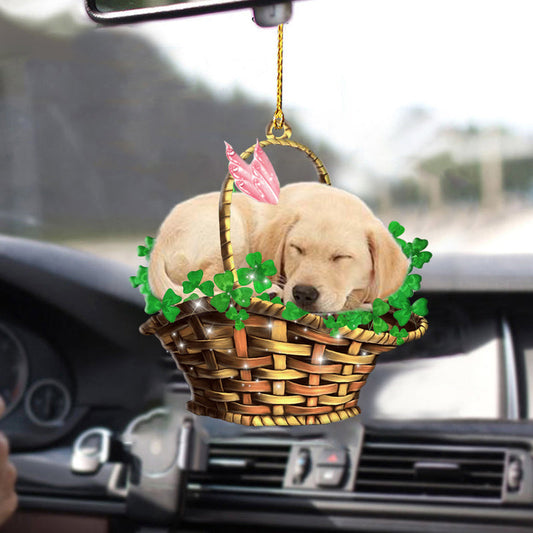 Labrador retriever Ornaments, Dog Sleeping Lucky Ornaments For Cars OO0253