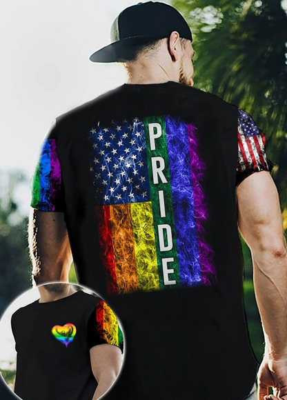 Bisexual Shirts For LGBT History Month, LGBT Pride Smoke 3D Shirts For LGBT Community LO0710