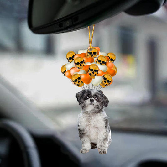 Lhasa Apso Halloween Car Ornament Dog Ornament For Halloween OO1152