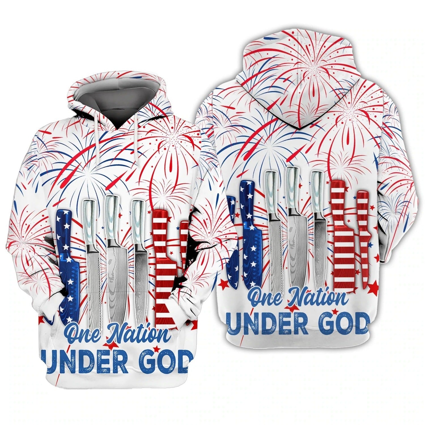 Independence Day Is Coming Chef One Nation Under God 3D Full Print Tshirt, 4Th Of July Usa 3D Shirt TO0165