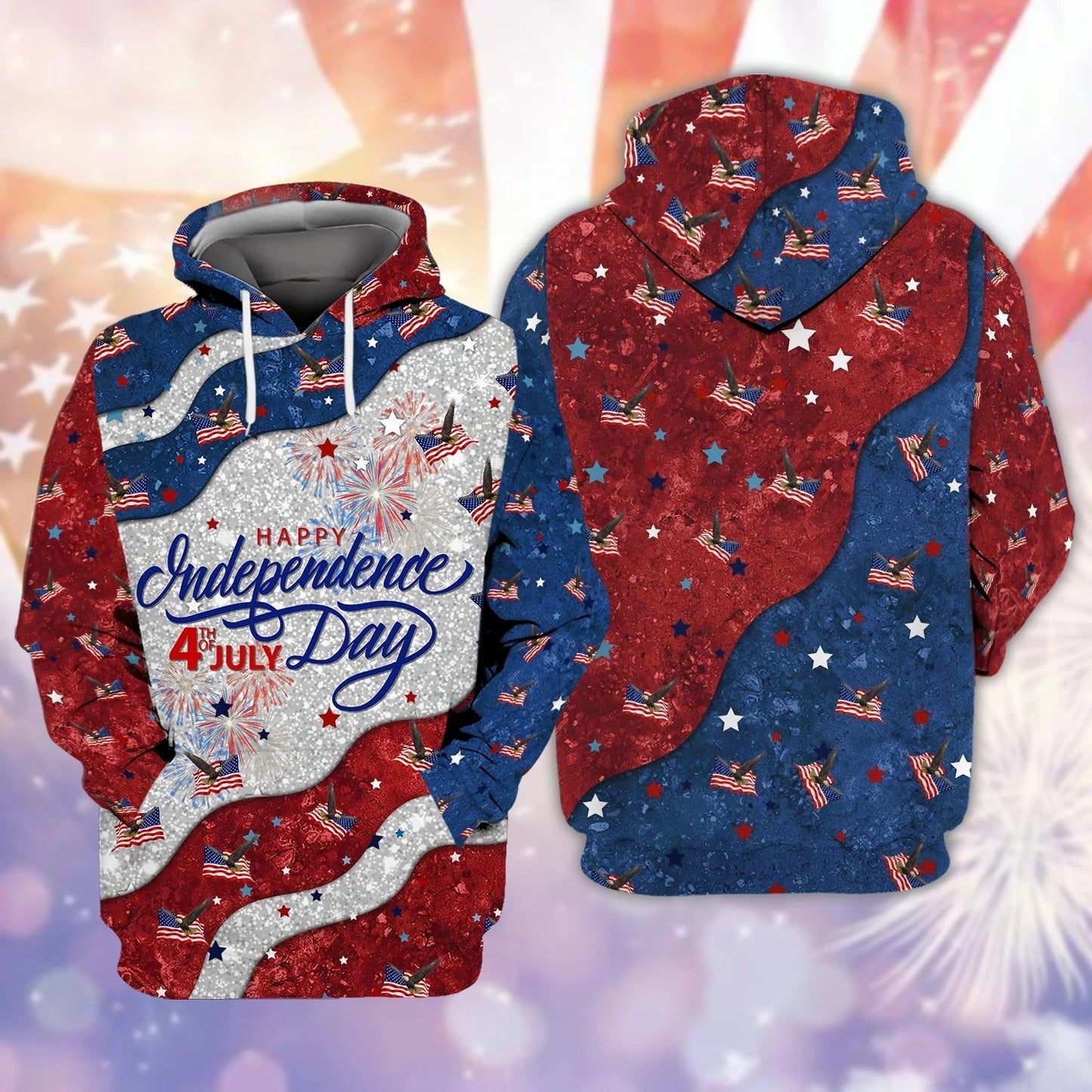 Eagle American Hawaiian Shirt - Independence Day Is Coming- 3D Full Print Shirt Happy 4Th Of July Shirt TO0163