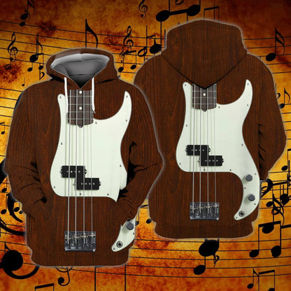 Bass Guitar 3D All Over Printing T Shirt For Guitar Lover, Best Quality Sublimation Shirts For Bass Guitar Men TO0187