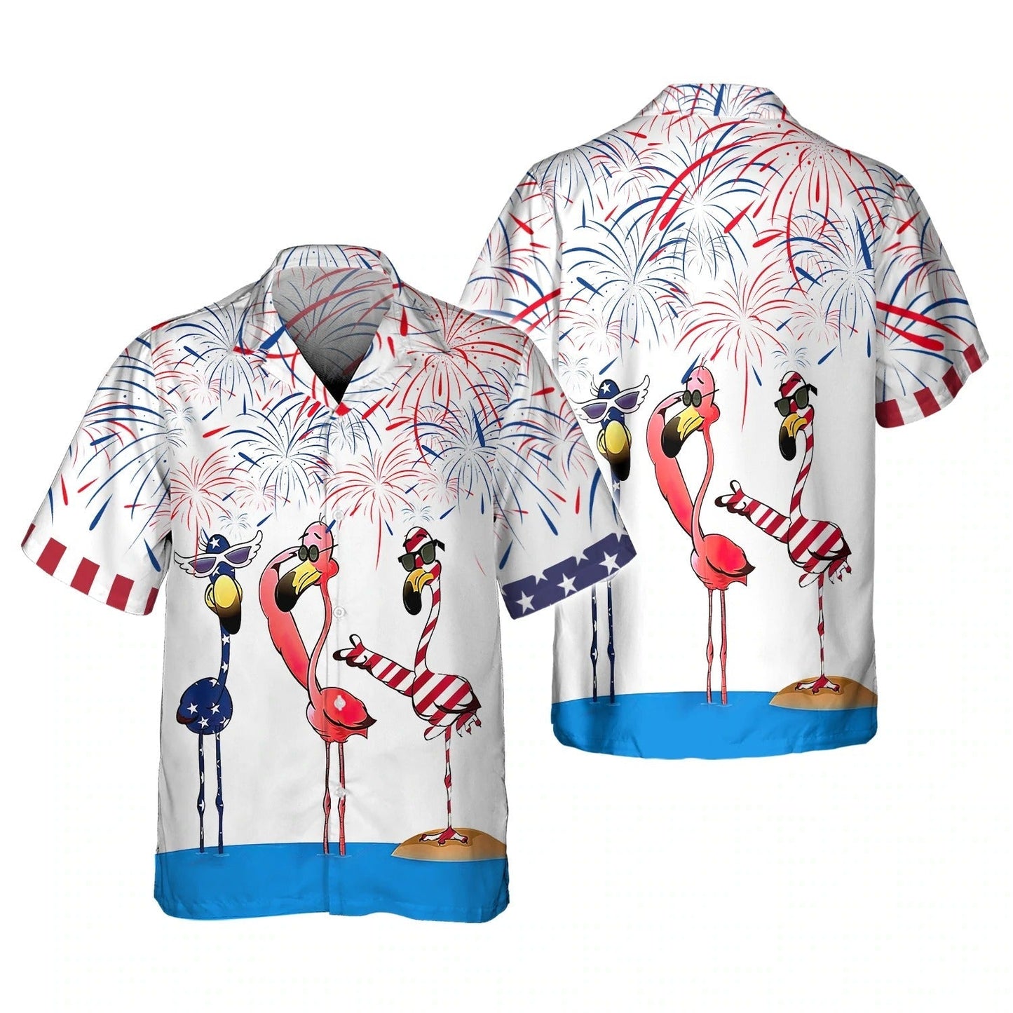 Independence Day Is Coming Flamingo 3D All Over Printing Shirts Bomber 3D Hoodie Pride American Strong TO0145