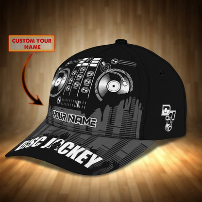 Personalized 3D Full Printed Baseball Cap Hat For A Disc Jockey, Dj Cap, Dj Hat For Him, Her CO0515