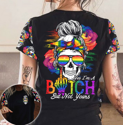 Skull Pride T Shirts, Gift For LGBT Friends Gift For LGBT Community, Pride Lesbian Shirt LO0691