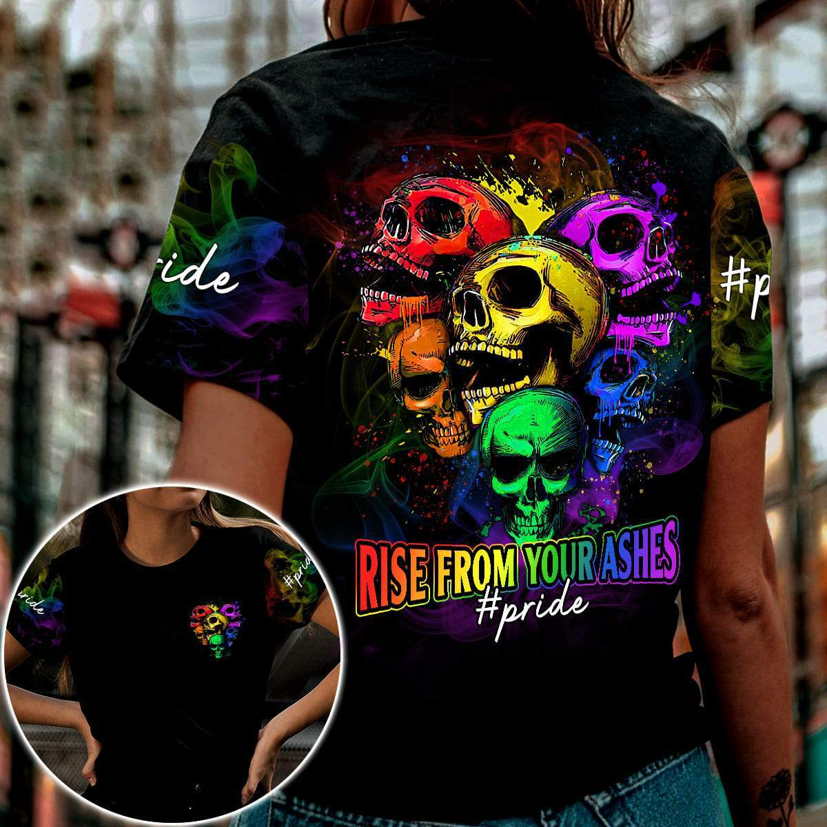 T Shirt Gift For Gay Couple, Gift For Lesbian Couple, LGBT Pride Rise From Your Ashes, Gay Pride Shirt LO0711