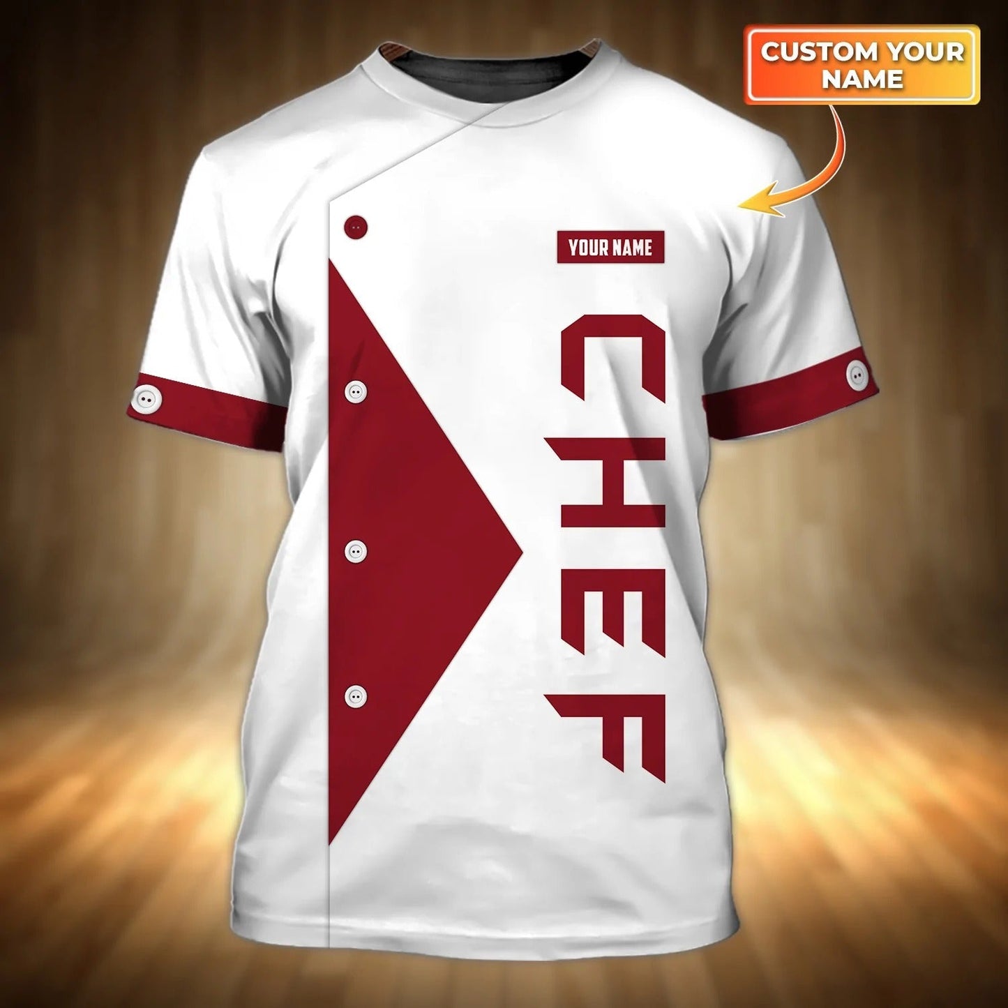 Customized With Name 3D T Shirt For Chef Men Women, Chef Gift, Master Chef Tee 3D TO2708