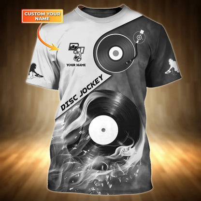 Customized With Name 3D All Over Printed Dj Shirt, Disc Jockey Shirts, Dj Gift For Him Her, Present To A Dj TO0707