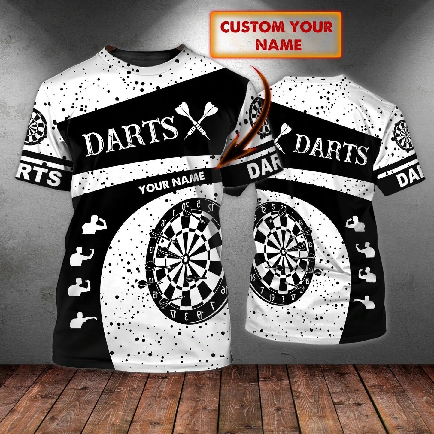 Custom 3D Full Print Dart Shirt For Men And Women, Premium Dart On Shirt, Best Gift For A Dart Player TO0670