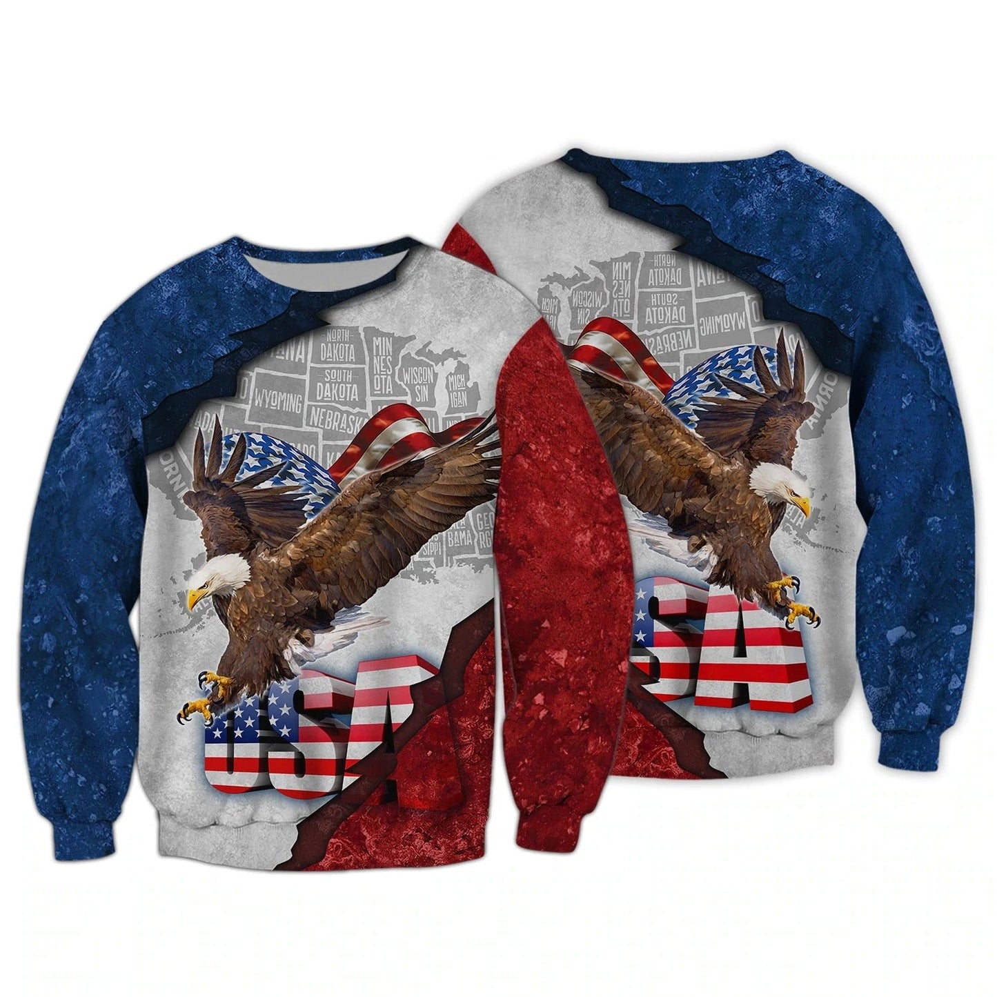 Eagle American 3D All Over Print Shirt - Independence Day Is Coming - 3D Hawaiian Shirt 4Th Of July Pride Usa Hoodie 3D TO0164