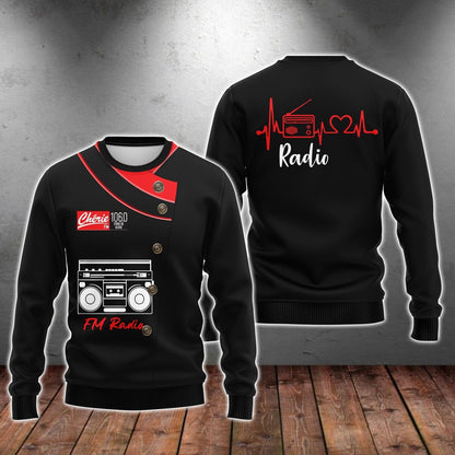 3D All Over Printed Fm Radio Shirt Men Women Love Radio Shirts TO1868