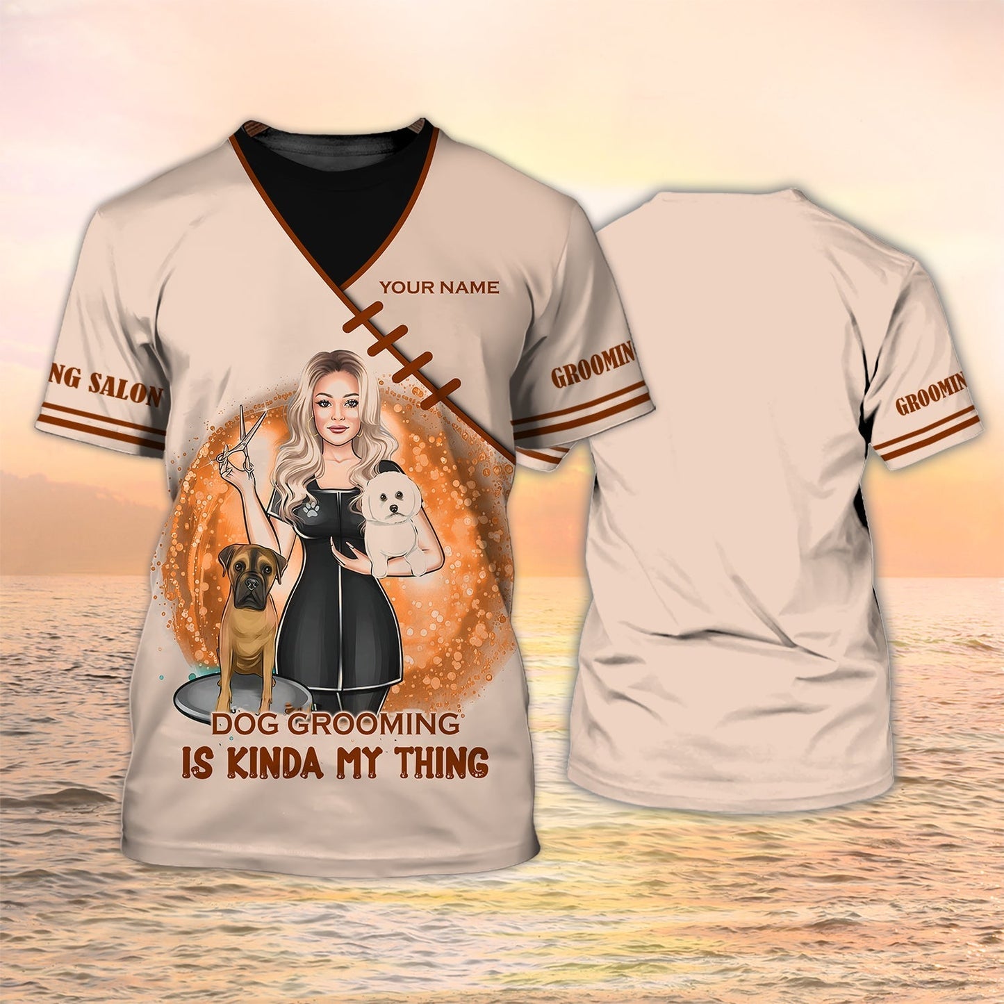 Custom Groomer Shirt Men Women Dog Grooming Is Kinda My Thing TO1292