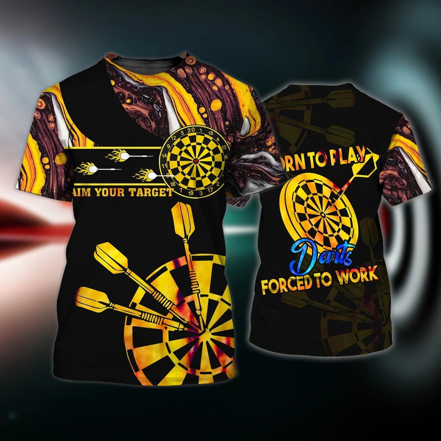 Customized 3D Full Printed I Play Dart Shirt For Dart Player, I Love Dart Shirts, Present For Dart Lover TO0668