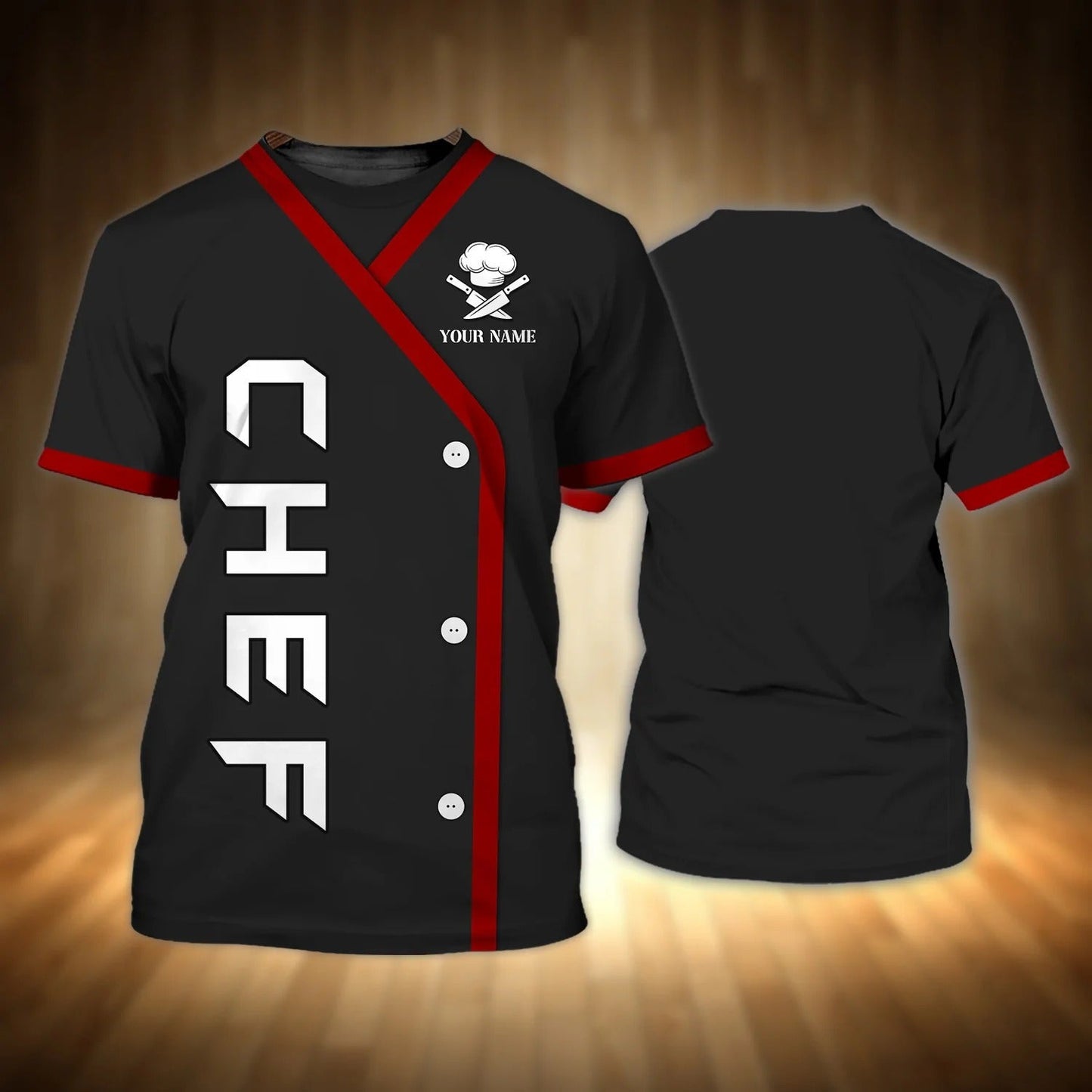 3D All Over Print Chef Shirt Men Women, Custom Name T Shirt For Master Chef, Cooking Lover Shirt TO2698