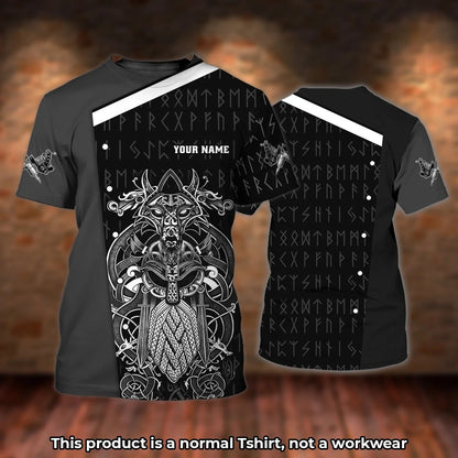 Custom 3D All Over Print Viking Tattoo Shirt, Tattoo Artist Shop Tshirt Men TO2690