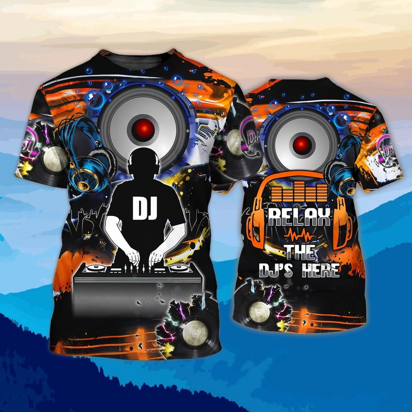 Personalized Disc Jockey Shirt, 3D All Over Print Tee Shirts For Dj Man, Dj Friends Gifts, Birthday Gift Dj TO0051