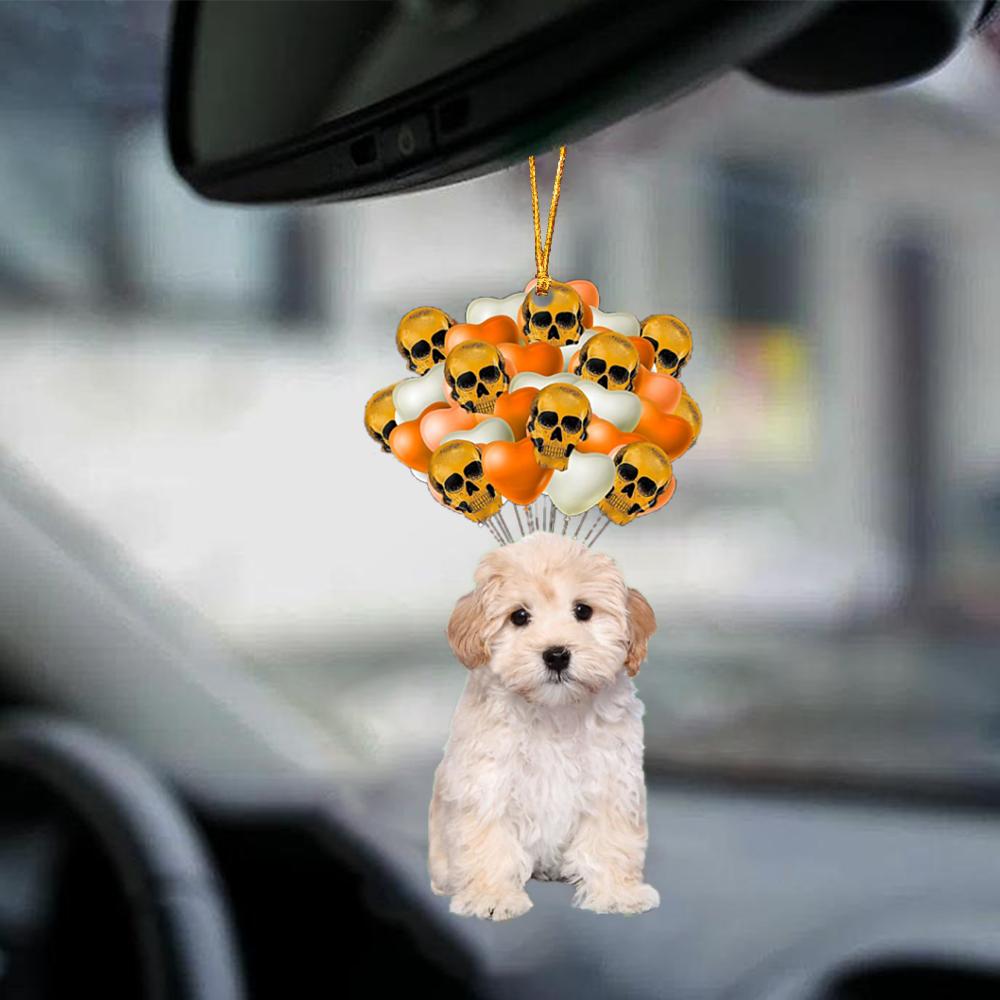 Maltipoo Halloween Car Ornament Dog Ornament For Halloween OO1154