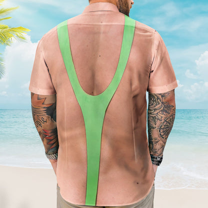 Men Sling Swimsuit Funny Ugly Hawaiian Shirt - Personalized Hawaiian Shirt HA0080