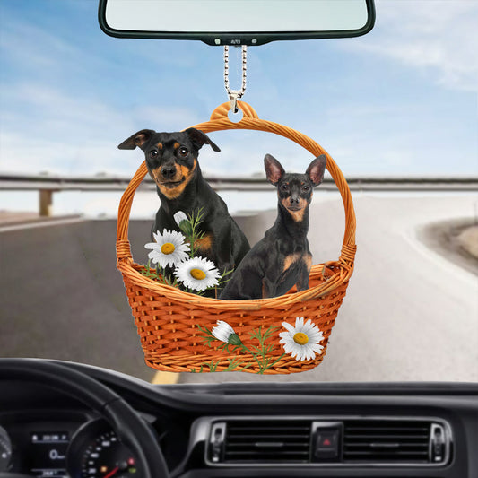 Miniature Pinscher God'S Present Car Hanging Ornament OO0938