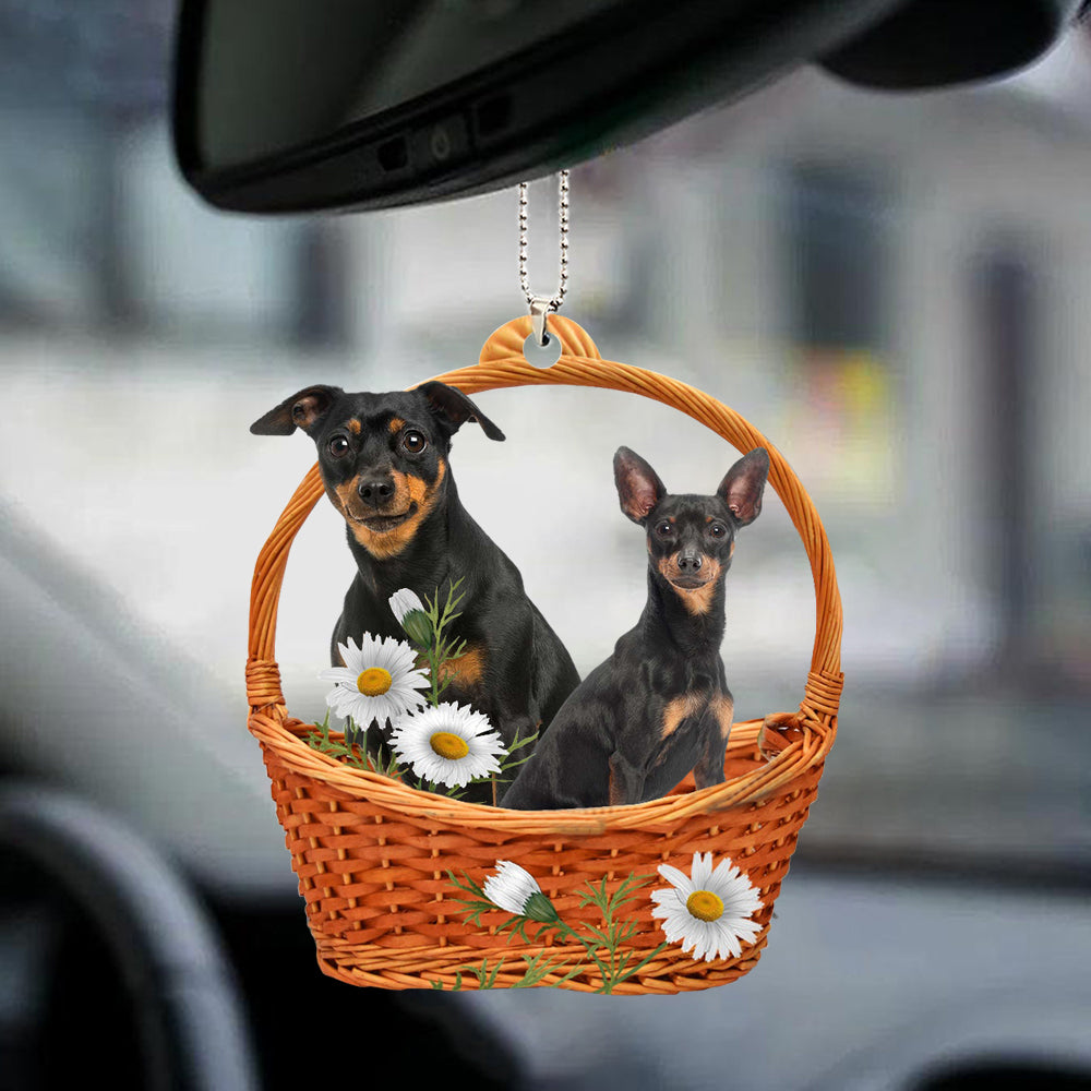 Miniature Pinscher God'S Present Car Hanging Ornament OO0938