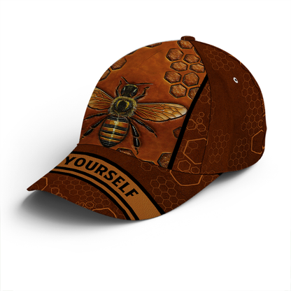 Bee Yourshelf Vintage Leather Baseball Cap Lasfour CO0792